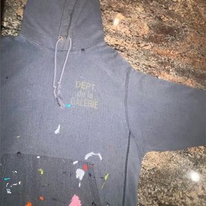Gallery Dept. “Dept. de la Galerie” paint splatter hooded sweatshirt